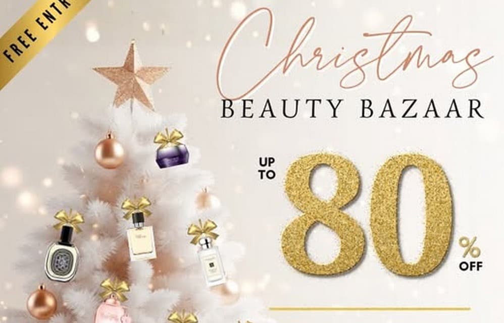 BeautyFresh Christmas Beauty Bazaar: Up to 80% Off 120+ Beauty Brands, Free Entry, 29 Oct-1 Nov 2026