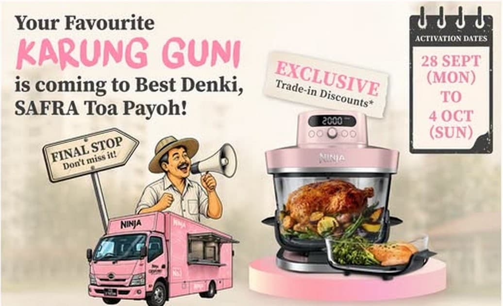 BEST Denki Karung Guni at SAFRA Toa Payoh: Trade In Any Old Fryer for $100 Off the Ninja CRISPi Pro, 28 Sep-4 Oct 2026