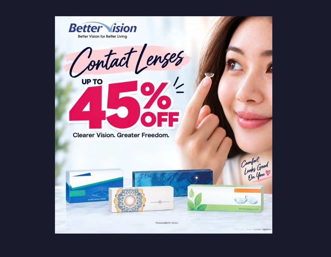 Better Vision 隐形眼镜特卖: 「最高 55 折」在自家网店最深只有 56 折, 而这周新降价的七款全是 Bausch + Lomb (2026 年 9 月)
