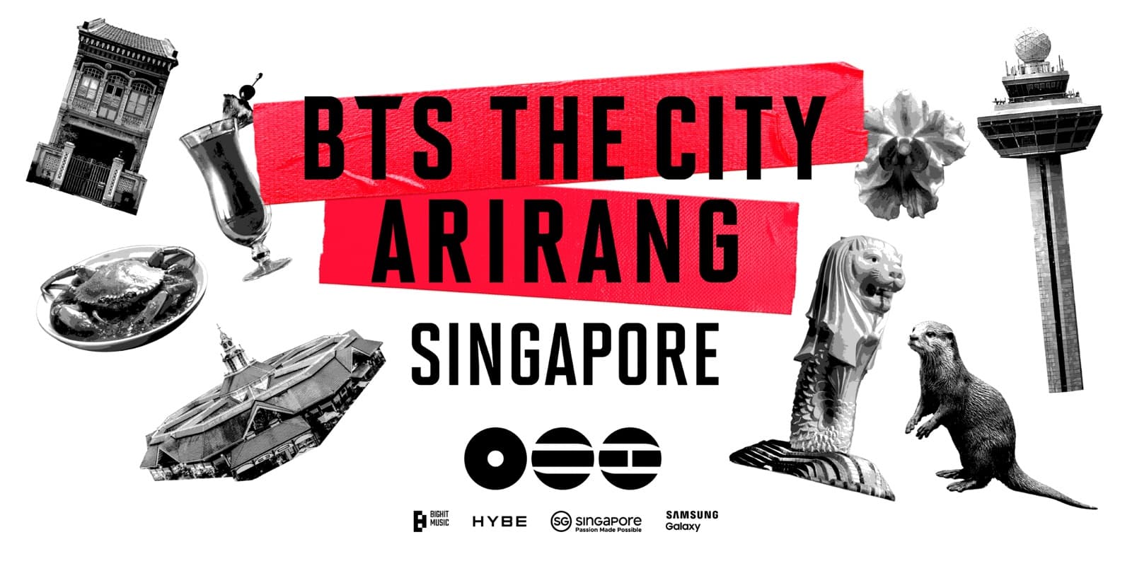 BTS THE CITY ARIRANG 新加坡站, 2026 年 12 月 1 日至 31 日: 星耀樟宜灯光秀、环球影城烟花、圣淘沙无人机表演与全城红色地标