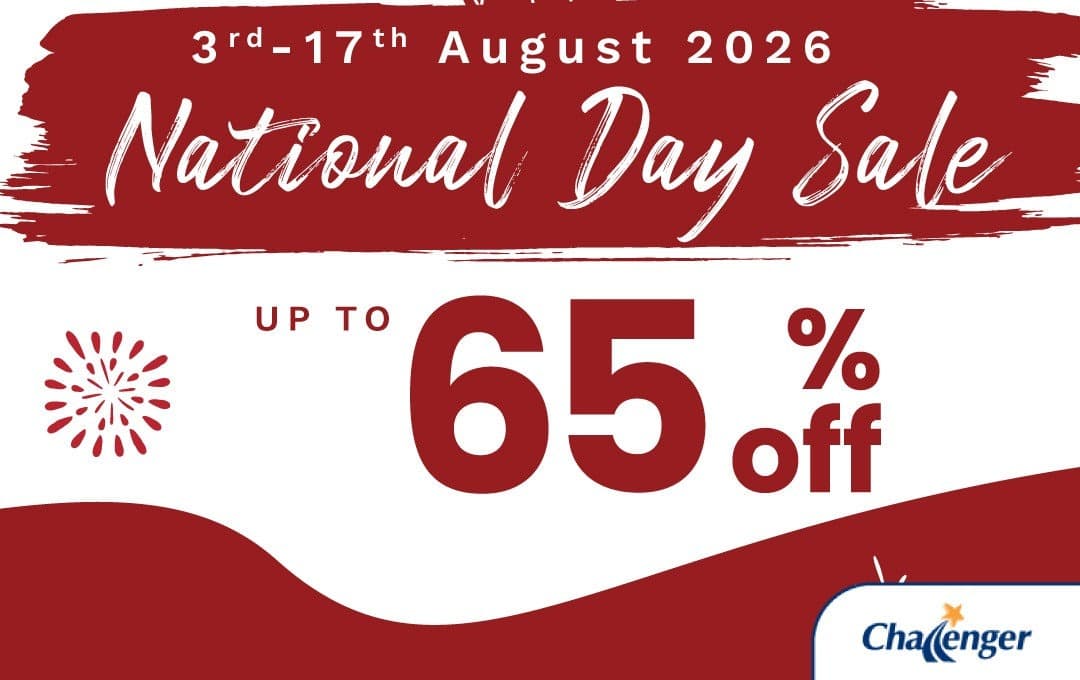 Challenger 'Go Beyond SG61' — $122 Off Every $1,220 on Laptops (Dies 16 Aug) + $61 / $16.10 / $6.10 Storewide Codes Till 17 Aug 2026