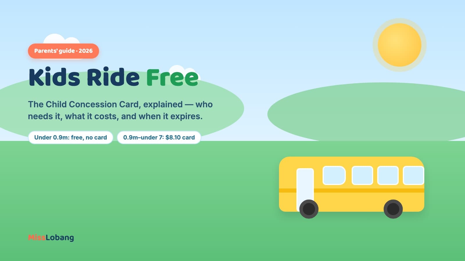 Child Concession Card Singapore 2026: How Kids Under 7 Ride Public Transport for Free (Cost, How to Apply & When It Expires)