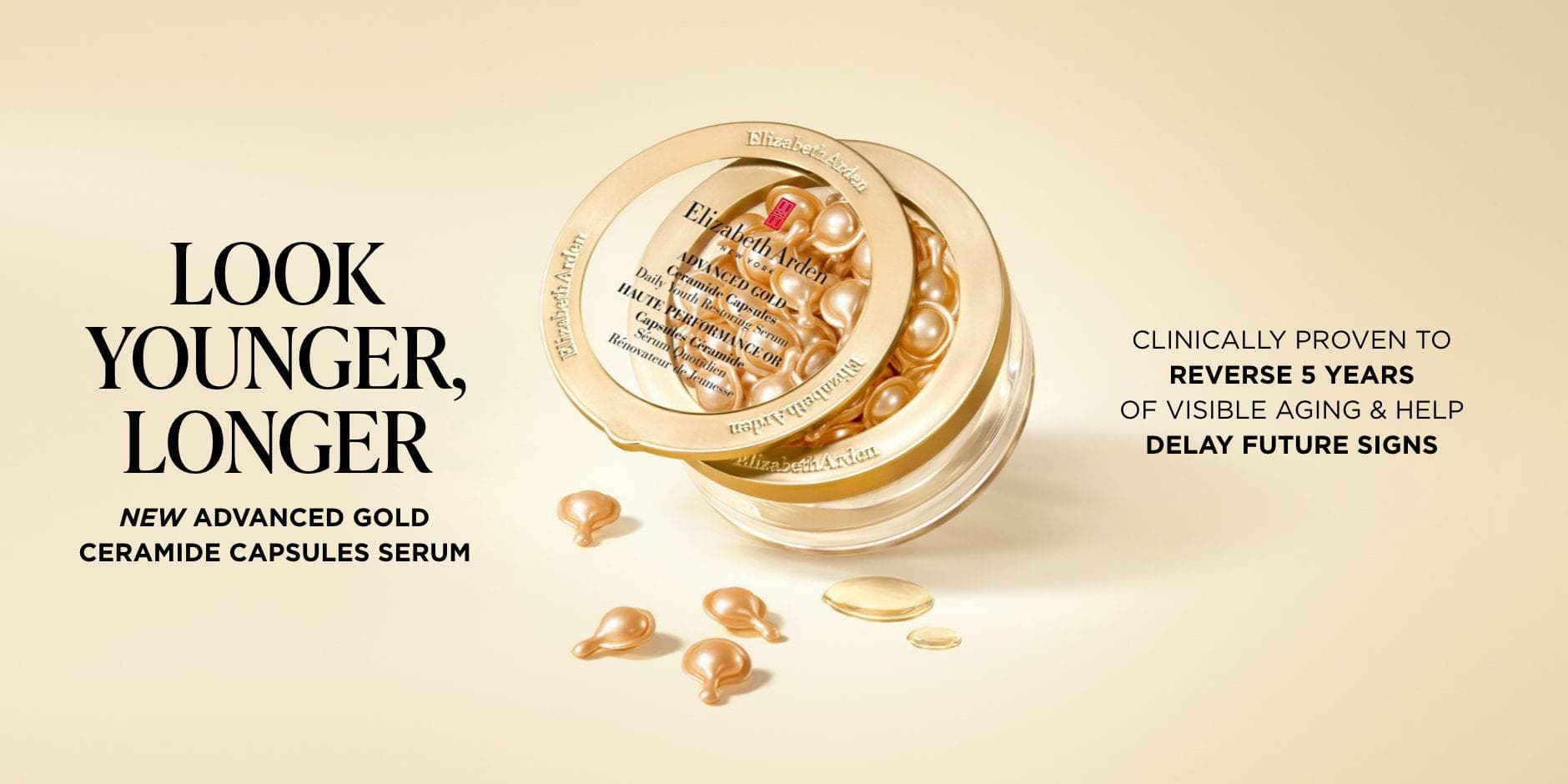 Elizabeth Arden Free Advanced Gold Ceramide Capsules 7-Piece Sample Set at Metro Paragon, to 30 Nov 2026