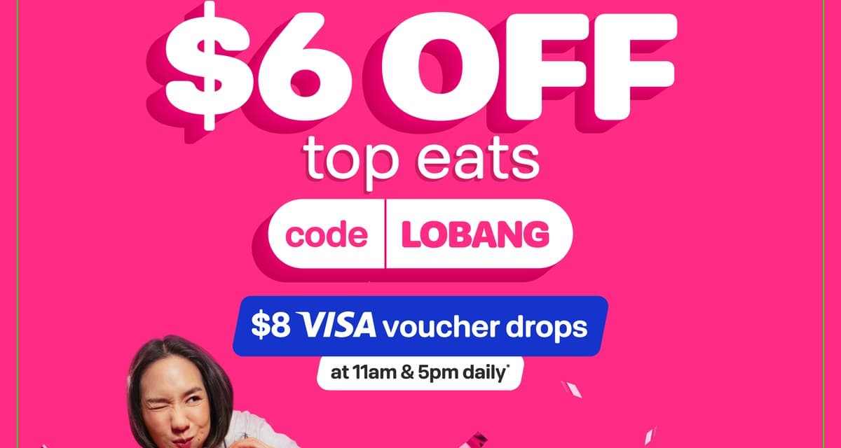 foodpanda November 2026 Deals: S$6 Off With Code LOBANG, S$8 Visa Voucher Drops Daily at 11am and 5pm, Up to 40% Off Weekly Groceries (2-29 Nov)