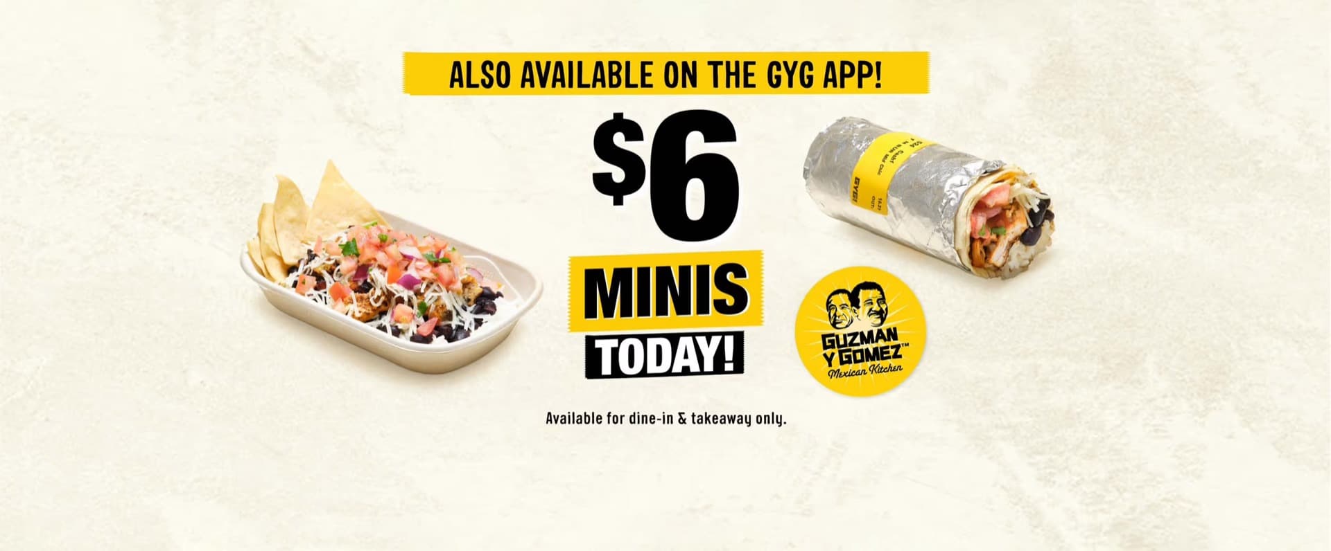 GYG's $6 Minis Is Back on Sunday 6 September, 10.30am to 11pm: Two Outlets Are Shut on Sundays and Only Four Trade to the Cut-Off