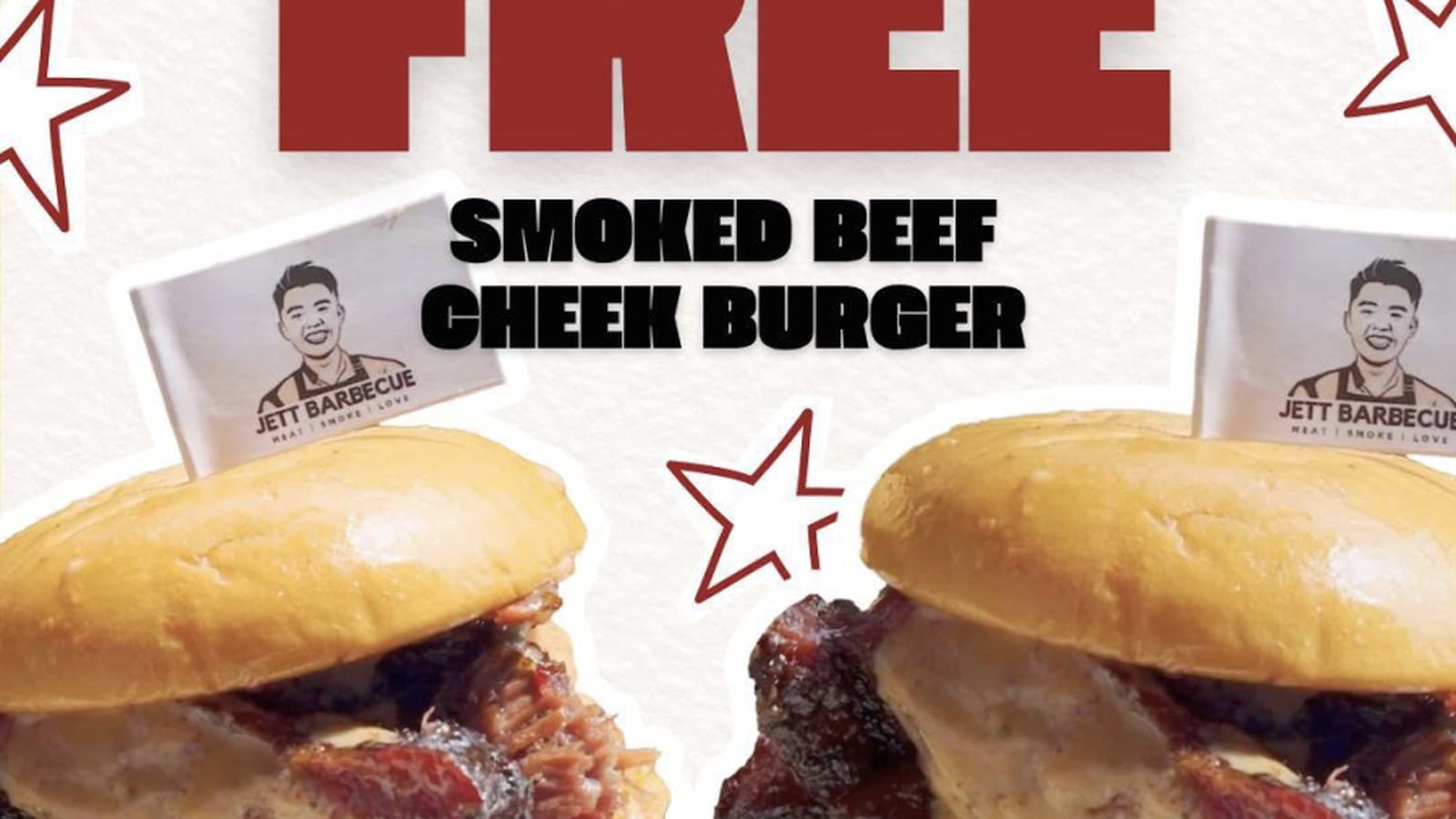 Jett Barbecue — FREE Smoked Beef Cheek Burger at Bayfront Event Space (5-7 Jun 2026, 250 Daily, While Stocks Last)
