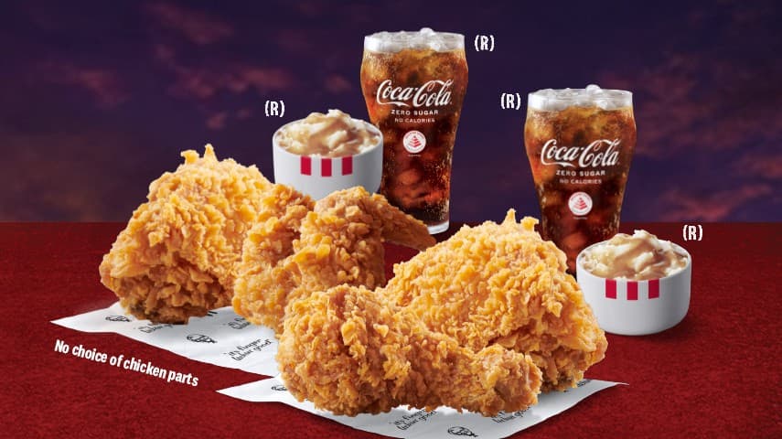 KFC's 2 Chicken Meals for $10 Is Back Mon 21 to Wed 23 Sep: The Real Saving Is $9.90, Not the $21.70 on the Poster