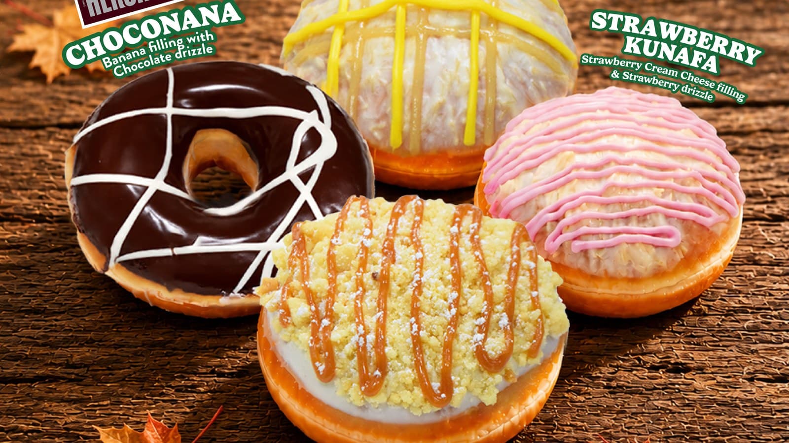 Krispy Kreme Singapore Autumn Series: 4 Limited-Time Doughnuts, 26 Aug to 27 Sep 2026 — Citrus Kunafa, Strawberry Kunafa, Apple Krumbles & Hershey's ChocoNana