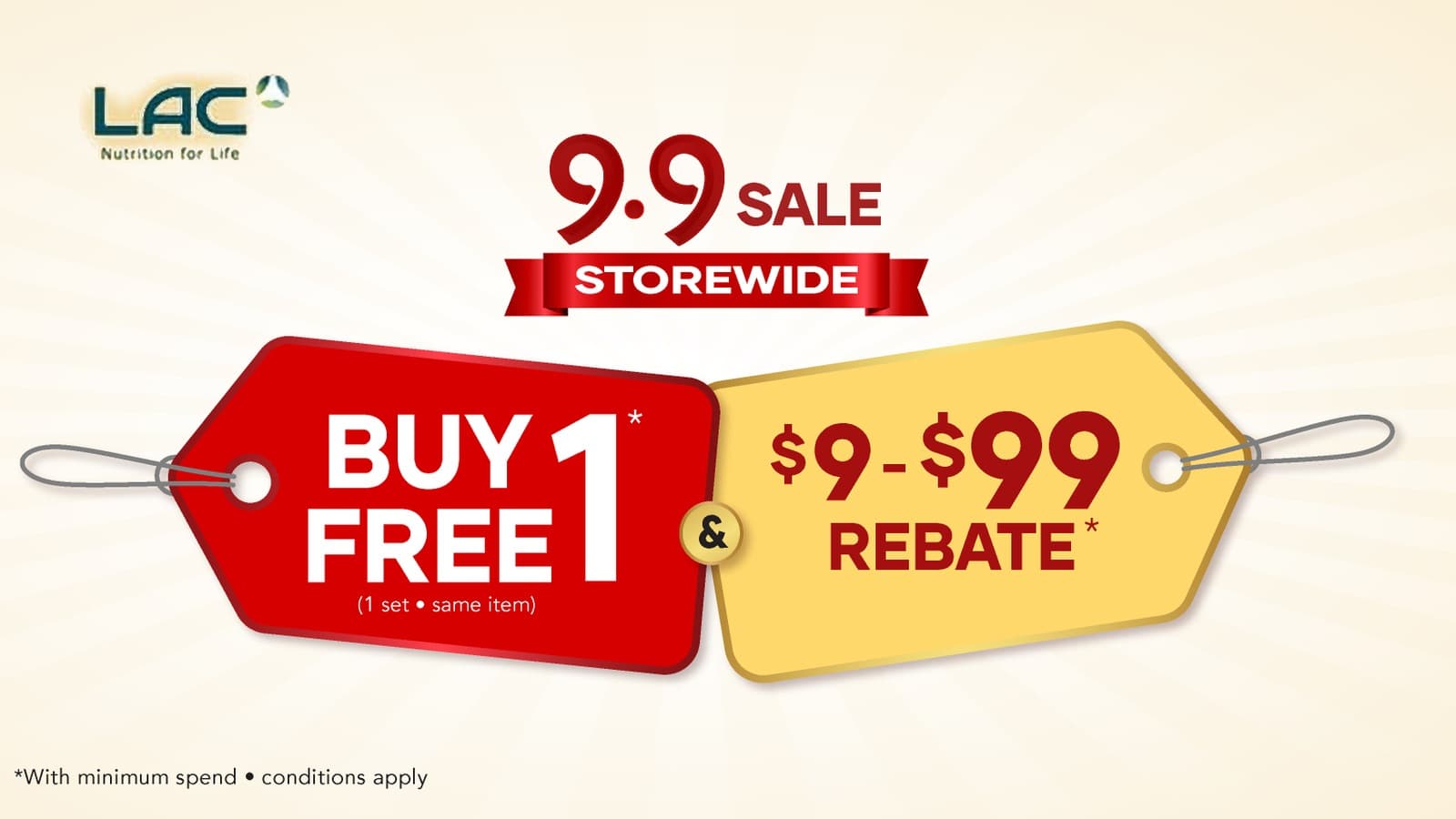 LAC's 9.9 Sale Ends 10 Sep: The Rebate Ladder Pays 3% at $299, but $20 More Spend Turns It Into a Free Second Bottle