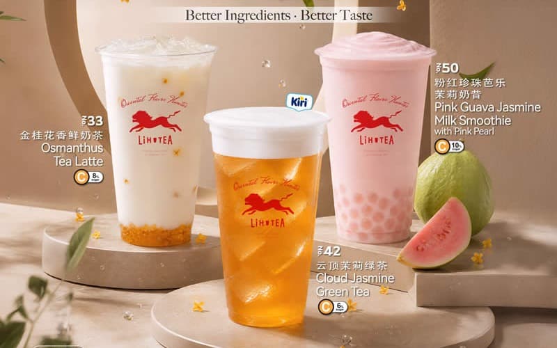 LiHO TEA 1-for-1 on Almost All Drinks — Buy 1 Get 1 FREE for the 'New Menu New Mood' Launch (14–16 Jul 2026)