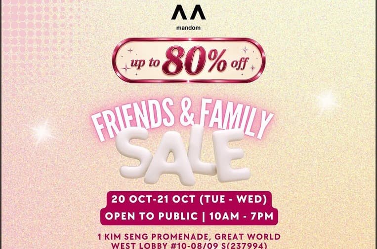 Mandom Friends & Family Sale: Up to 80% Off GATSBY, Bifesta and Lucido-L at Great World, 20-21 Oct 2026