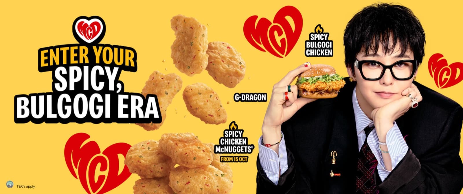 McDonald's x G-Dragon Singapore: Bulgogi Burgers and Photocards From 1 Oct, PEACEMINUSONE Merch From 8 Oct, and a 60-Bundle KPOP Rave