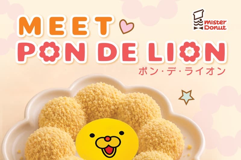 Mister Donut's 3rd Birthday: New Pon De Lion Donuts, $5 Shaker Keychain & $1 Charm Blind Bags (Till 15 Jul 2026)