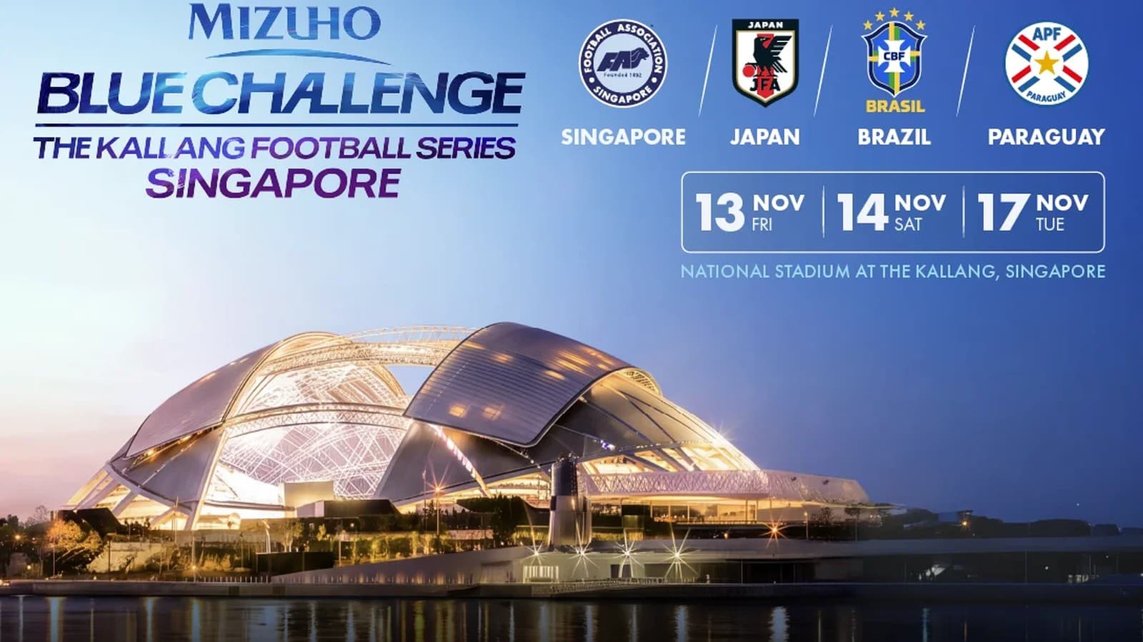 Brazil and Japan at the National Stadium, 13-17 Nov: Tickets On Sale Now From S$28