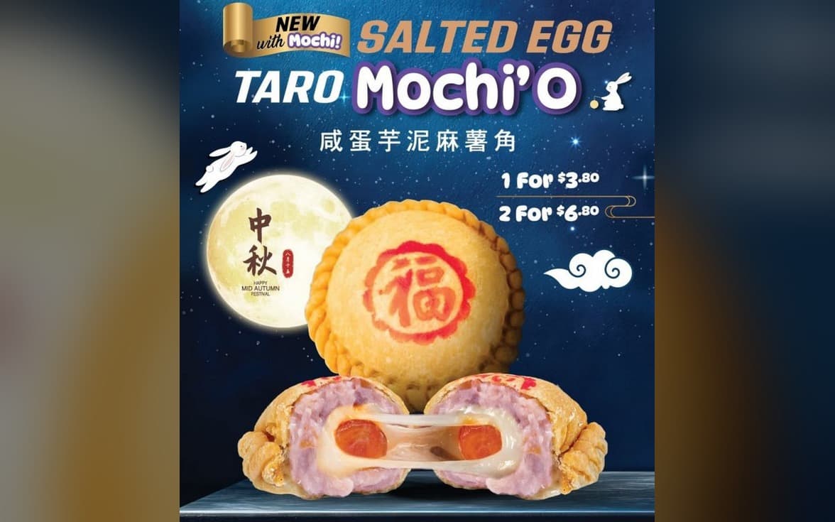 Old Chang Kee's Salted Egg Taro Mochi'O Is $3.80, or 2 for $6.80, at All Outlets 1 to 30 Sep 2026
