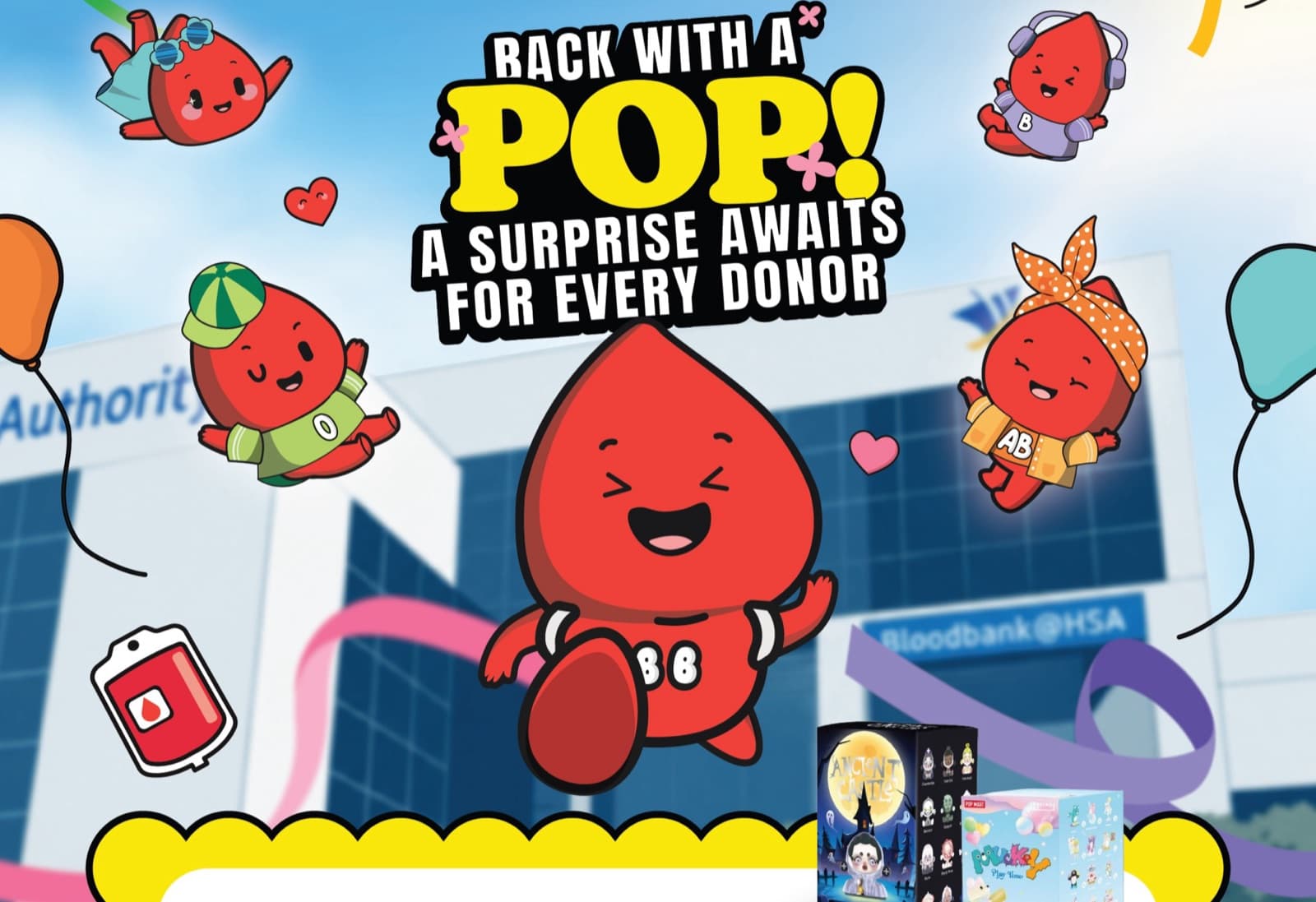 Donate Blood, Get a Free POP MART Blind Box: Singapore Red Cross at All 5 Bloodbanks, 25 Sep-12 Oct 2026