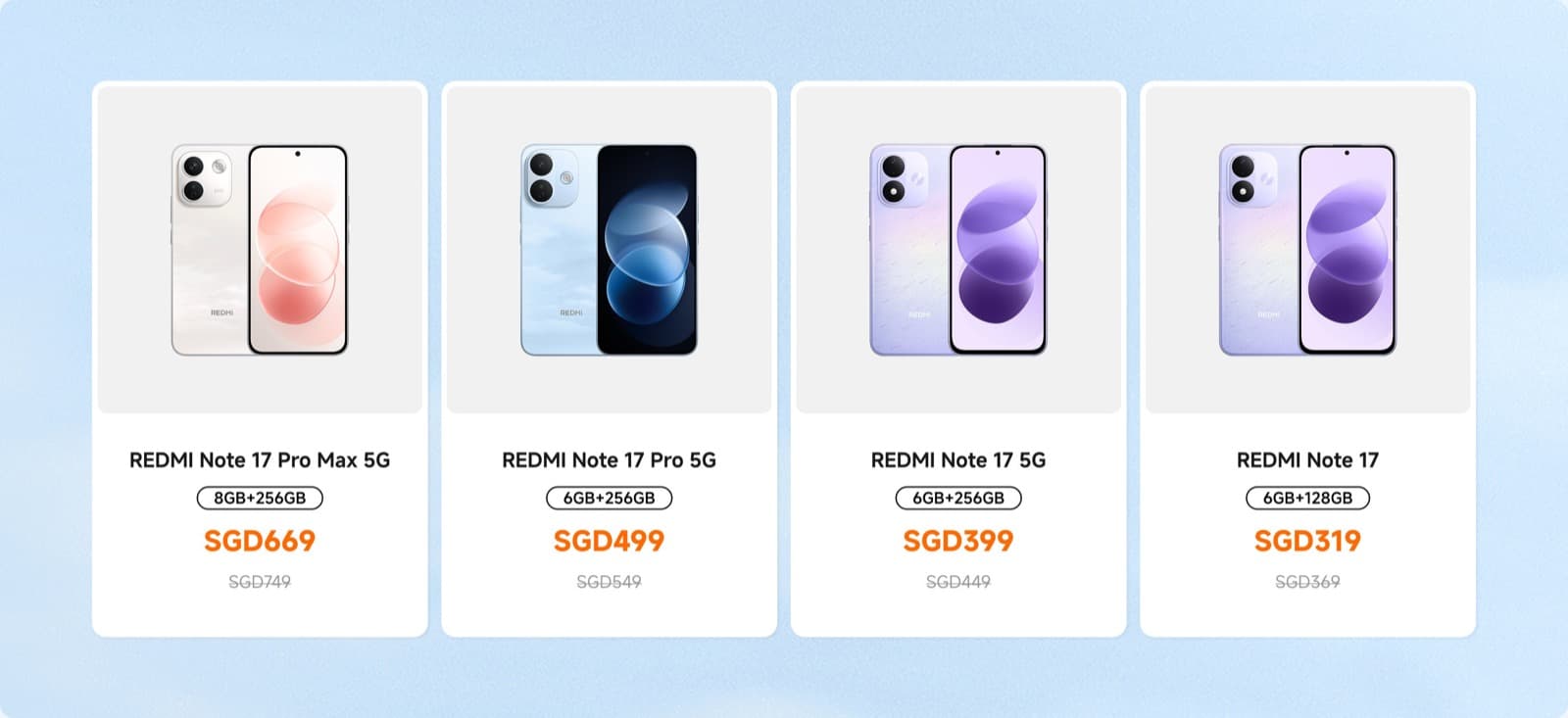 REDMI Note 17 Early Bird: Up to S$80 Off on mi.com Till 30 Sep 2026, and the S$50 Upgrade That Now Costs S$20