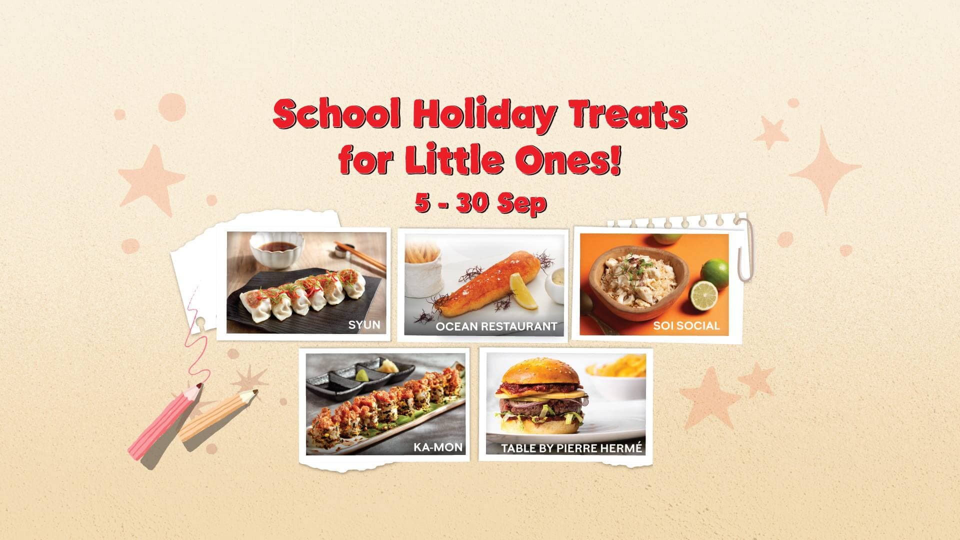 RWS 'School Holiday Treats for Little Ones' (5 to 30 Sep 2026): Five Restaurants Are Named, But RWS Publishes Neither the Kids' Offer Nor the Minimum Spend, and Two of the Five Have No Kids' Menu at All