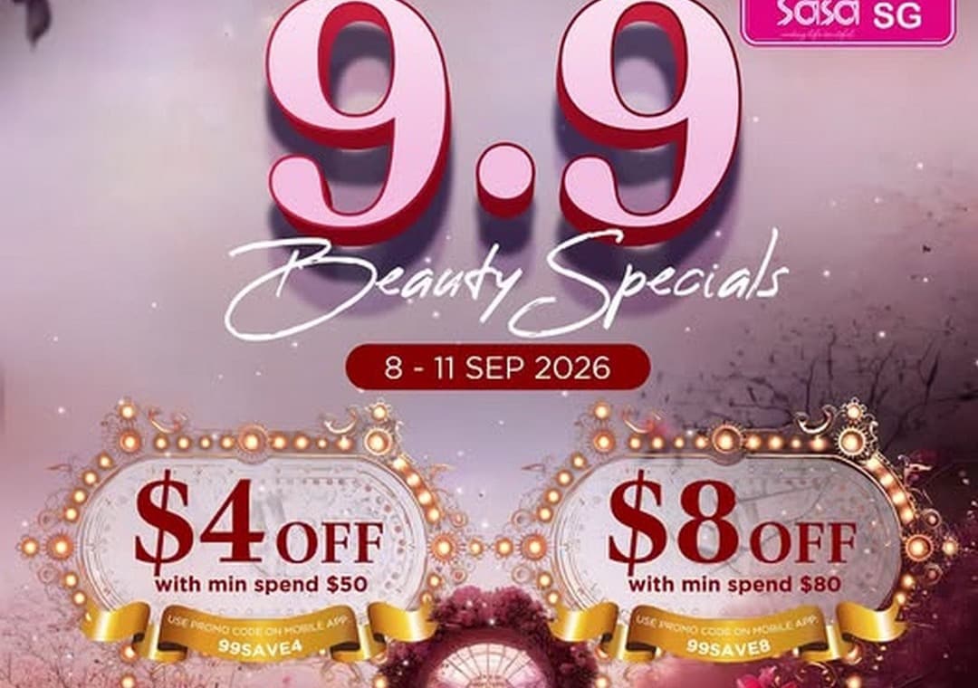 Sa Sa's 9.9 Beauty Specials, 8 to 11 Sep 2026: The Codes Are App-Only, and the $10 Flat Delivery Fee Is Bigger Than Either Coupon
