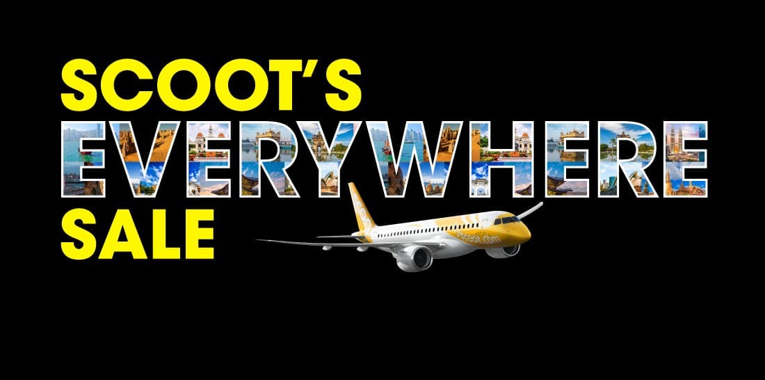 Scoot's Everywhere Sale: 60 Destinations From S$79 One-Way, Book by 20 Sep 2026, but No Listed Route Has Promo Dates for 18-25 December