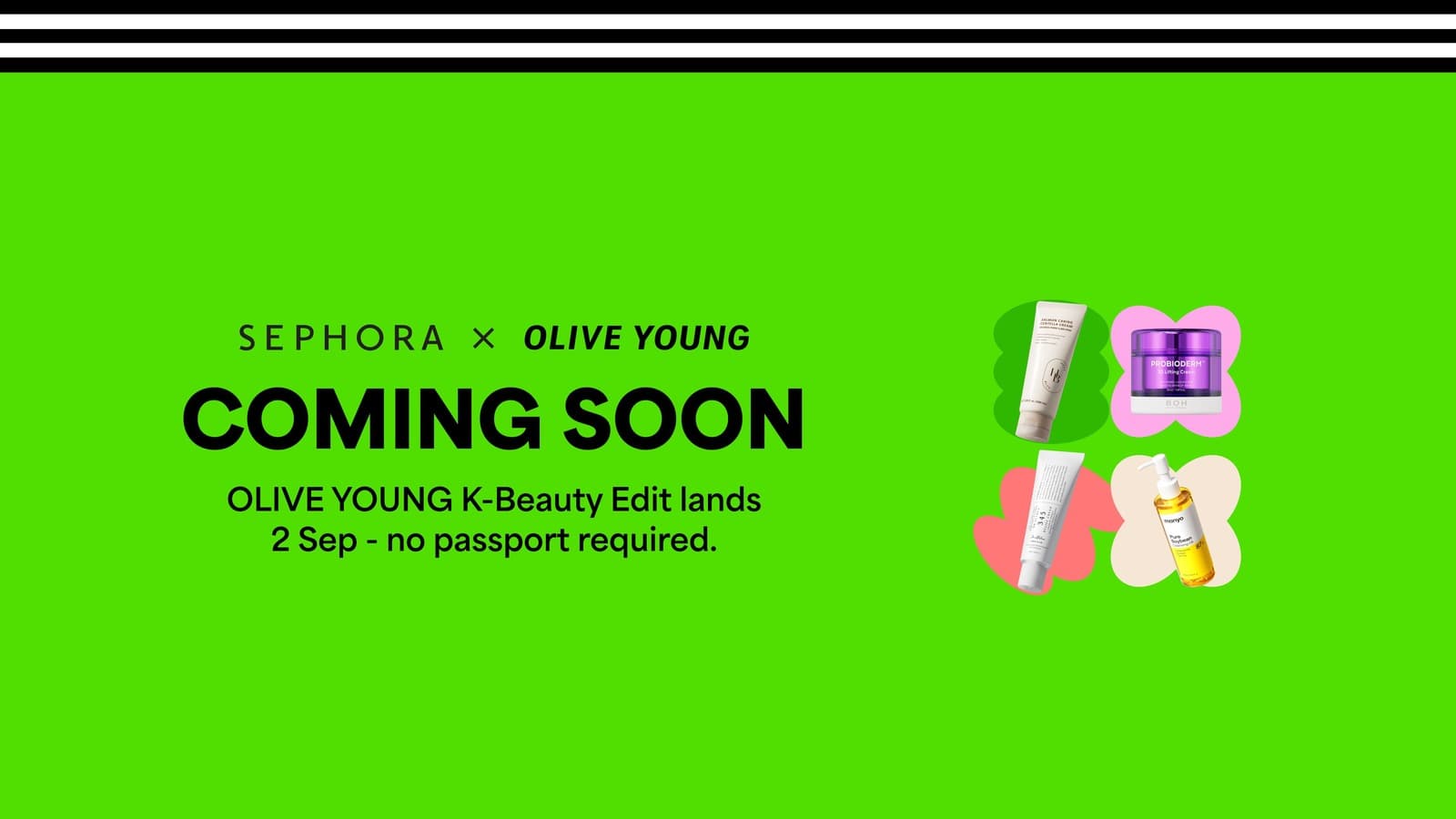 Sephora x Olive Young Lands in Singapore on 2 September 2026: the Singapore Edit Is 95 Products, Not 180