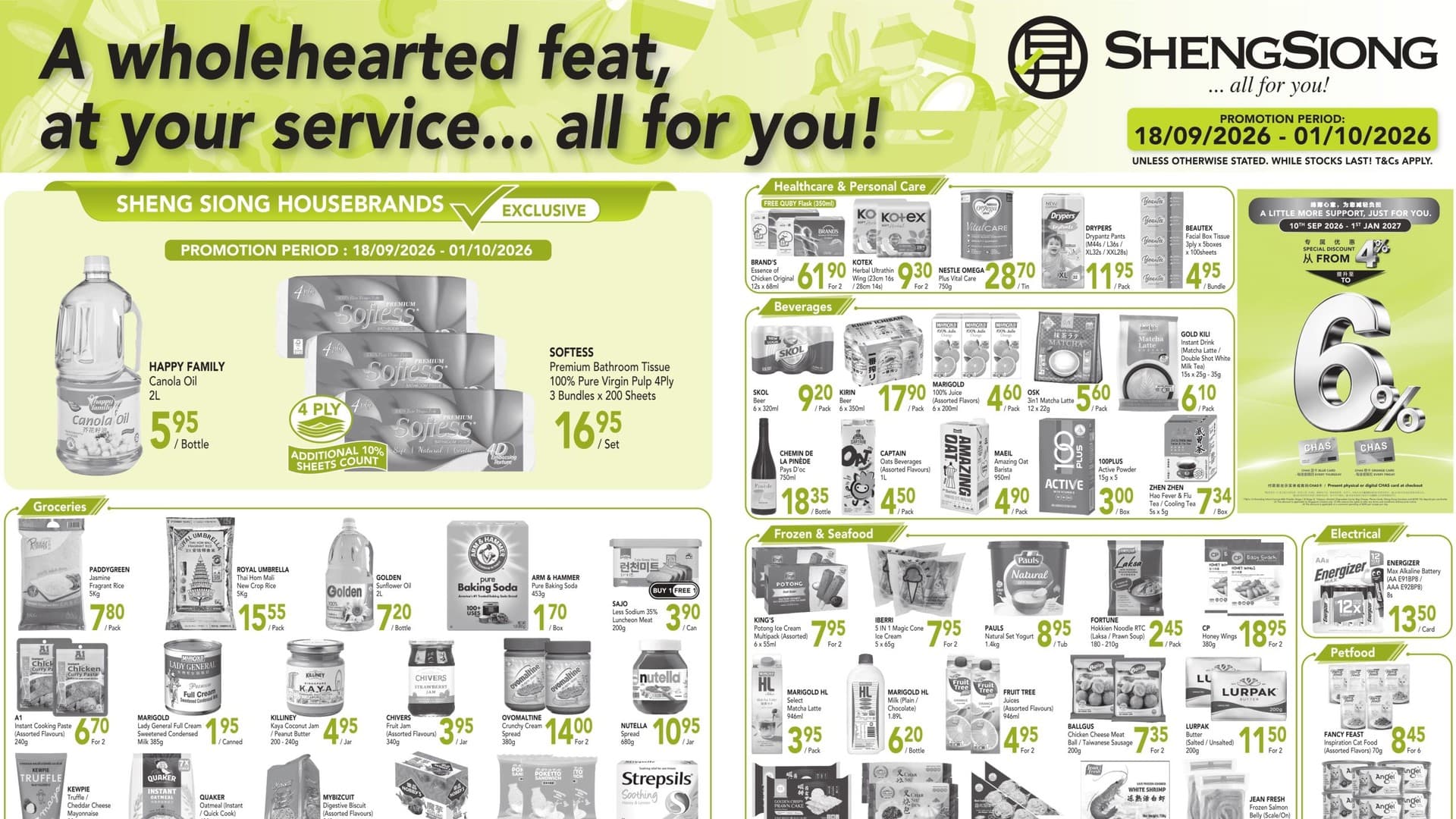 Sheng Siong's New 2-Week Special (18 Sep to 1 Oct 2026): Lurpak Works Out to $5.75 a Block, Shine Muscat Is $1.88 a Box, and the Whole Fruit and Veg Page Dies a Week Early on 24 Sep
