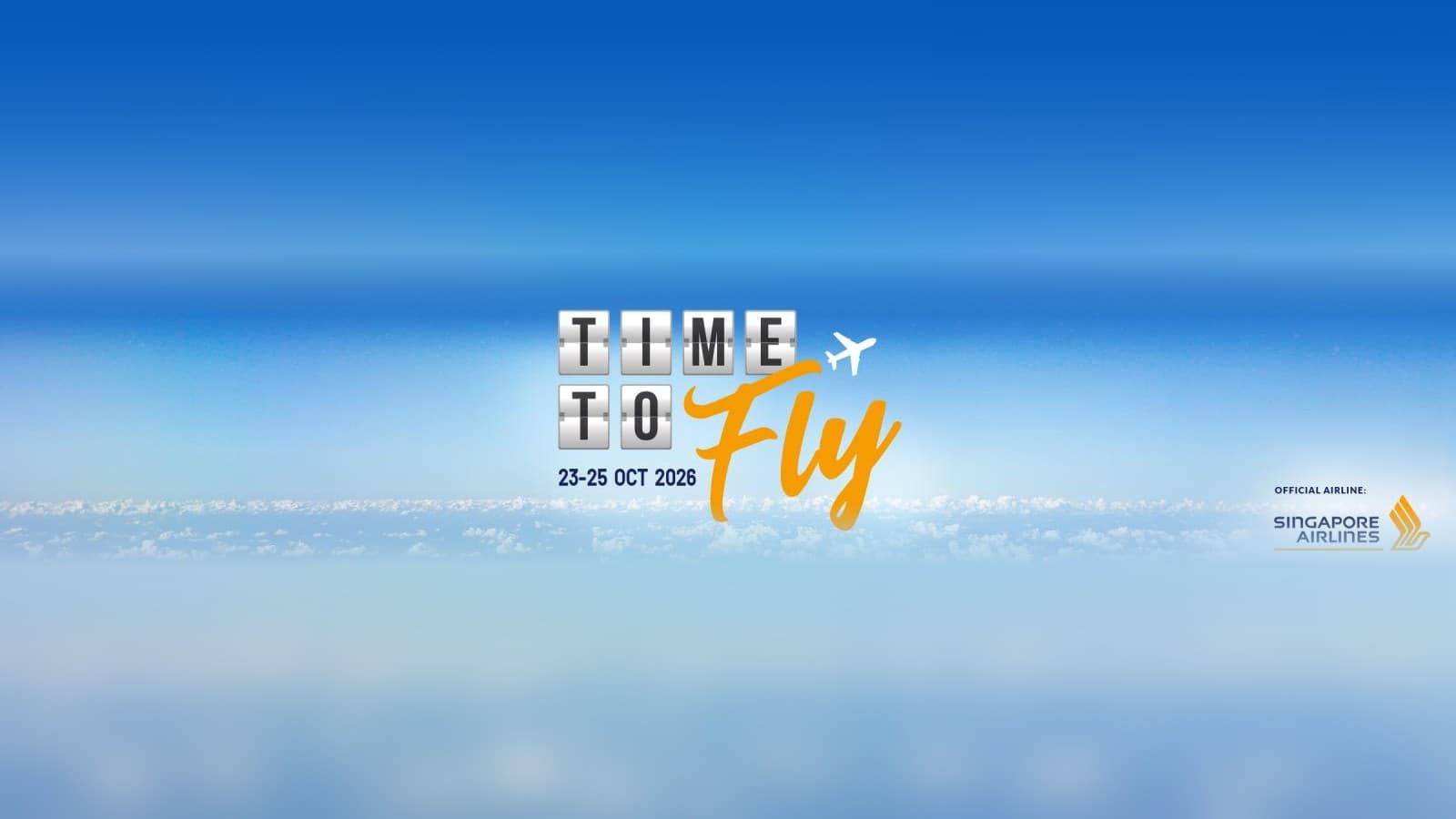 SIA and Scoot Time To Fly Fair 2026: 380,000 Discounted Tickets, 23-25 Oct at Suntec, Online to 30 Oct