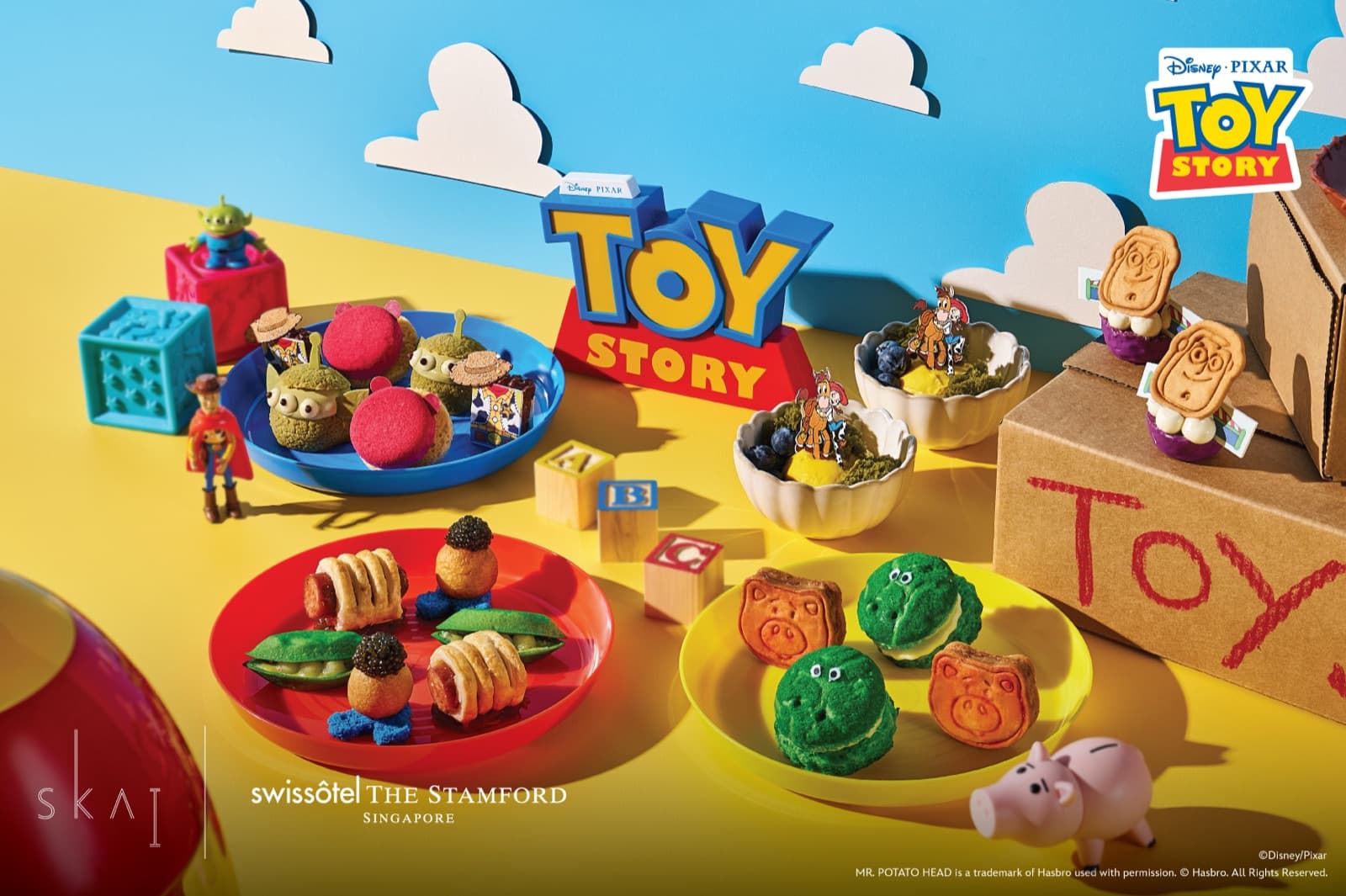 Toy Story High Tea at SKAI, Level 70: S$78++ Adult and S$39++ Child to 30 Nov 2026, but the Child Set Drops Three of the Ten Pieces