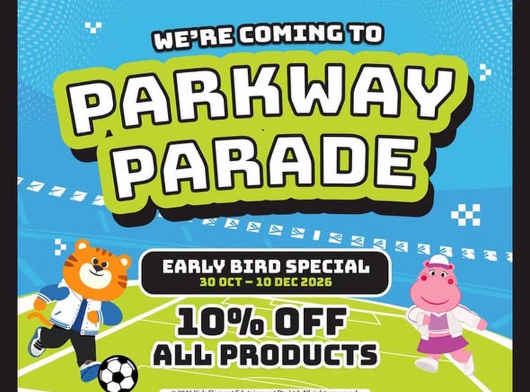 SkyPark by Kiztopia Parkway Parade Early Bird: 10% Off Every Ticket and Pass Before It Opens (30 Oct-10 Dec 2026)