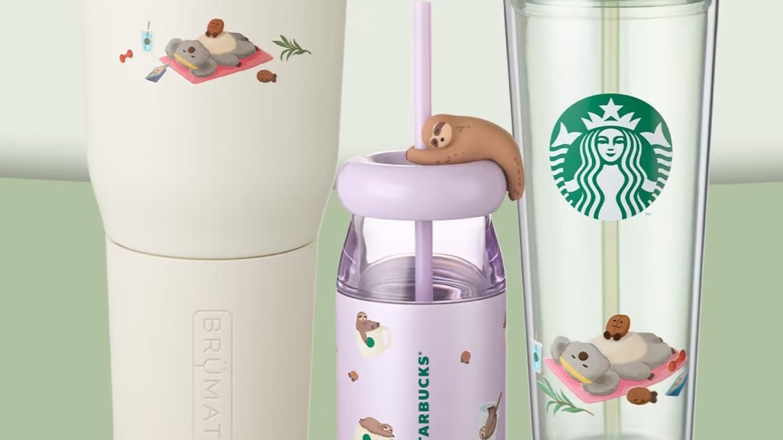 Starbucks Singapore 1-for-1 Venti Drinks (8–11 Jun, 2–8PM) + New 'Lazy Summer' Koala & Sloth Tumblers
