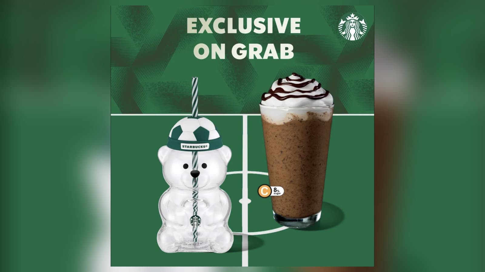 Starbucks Singapore Football Bearista Cold Cup — Exclusive GrabFood Combo (with a Tall Drink), From 17 Jun 2026