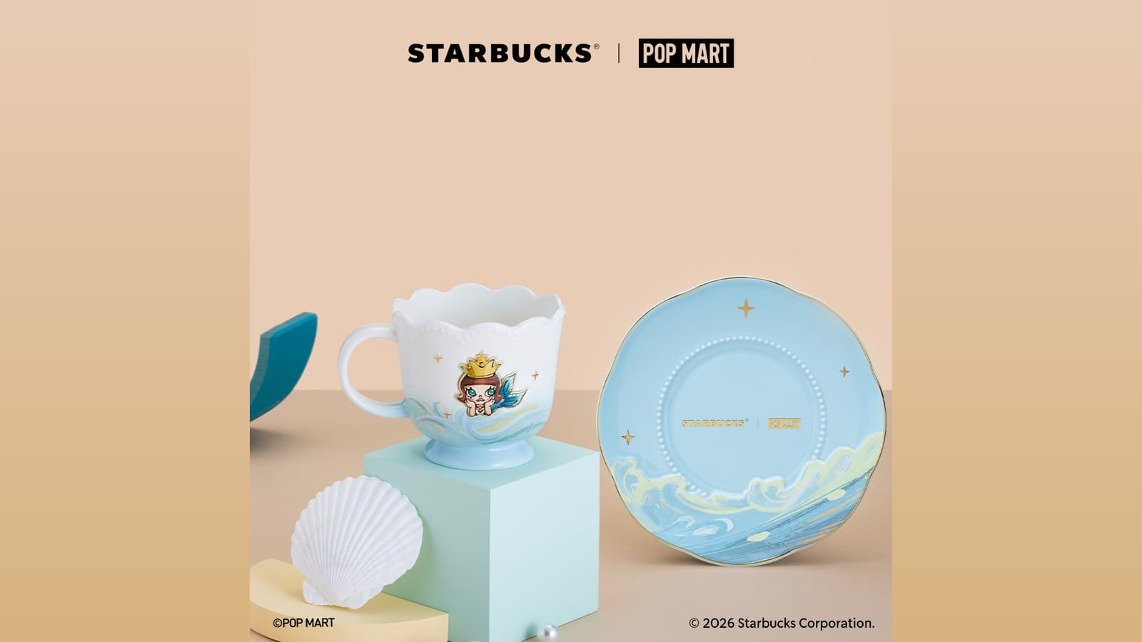 Starbucks × POP MART MOLLY Lands 3 Aug — MOLLY's 20th-Anniversary Mermaid Drinkware From $35.90, Plus a Singapore-Exclusive Frappuccino