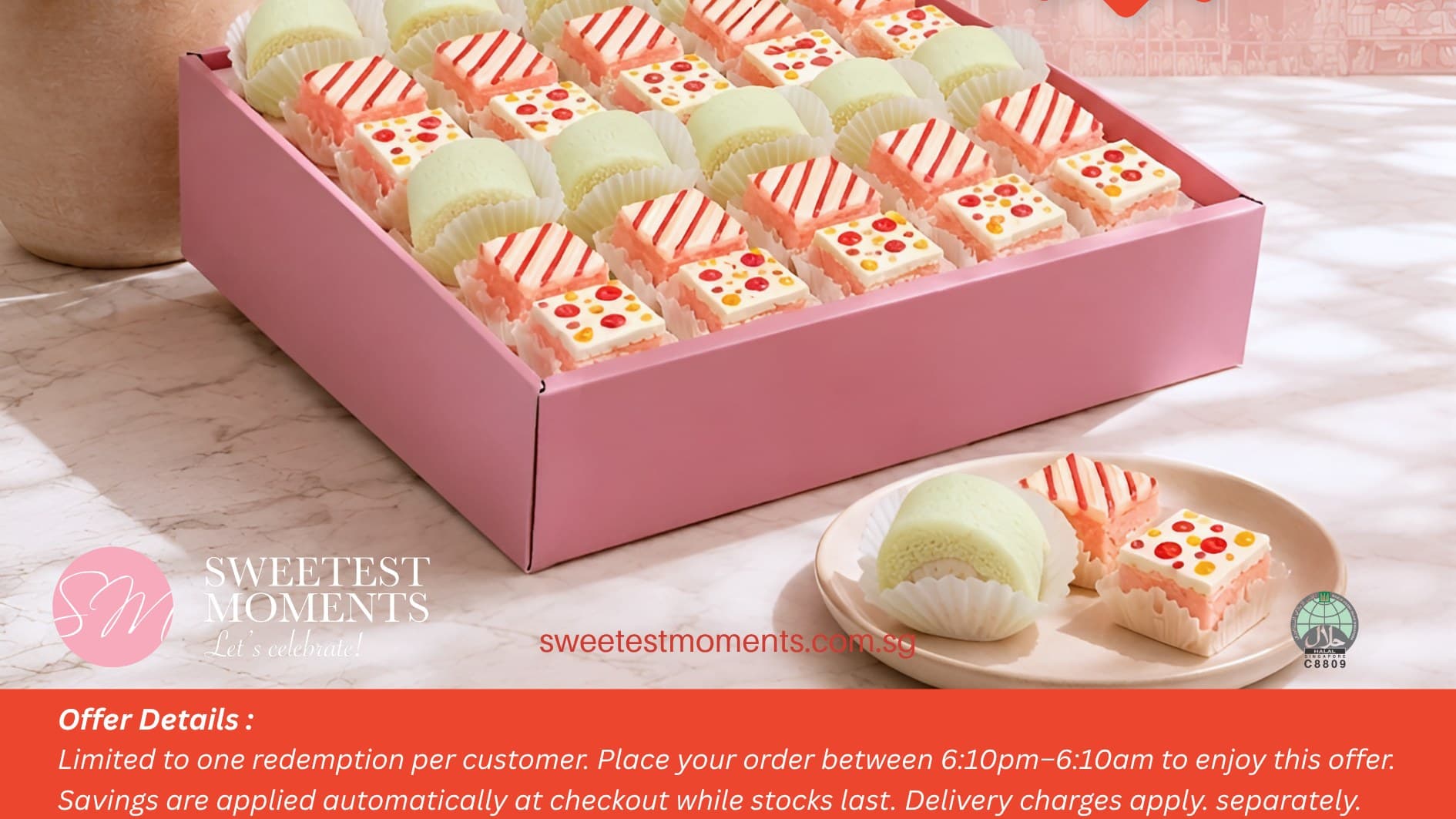 Sweetest Moments Is Running a 5-Day SG61 Flash Sale — Up to 61% Off a Different Treat Each Night, 27–31 July 2026 (6.10pm–6.10am Only)