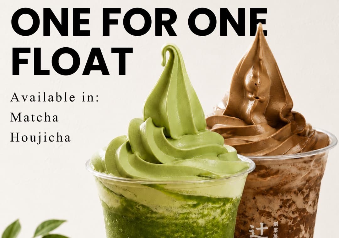 TSUJIRI 1-for-1 Matcha & Houjicha Floats for SG61 — 7 Outlets, Takeaway Only (26 Jul–9 Aug 2026)
