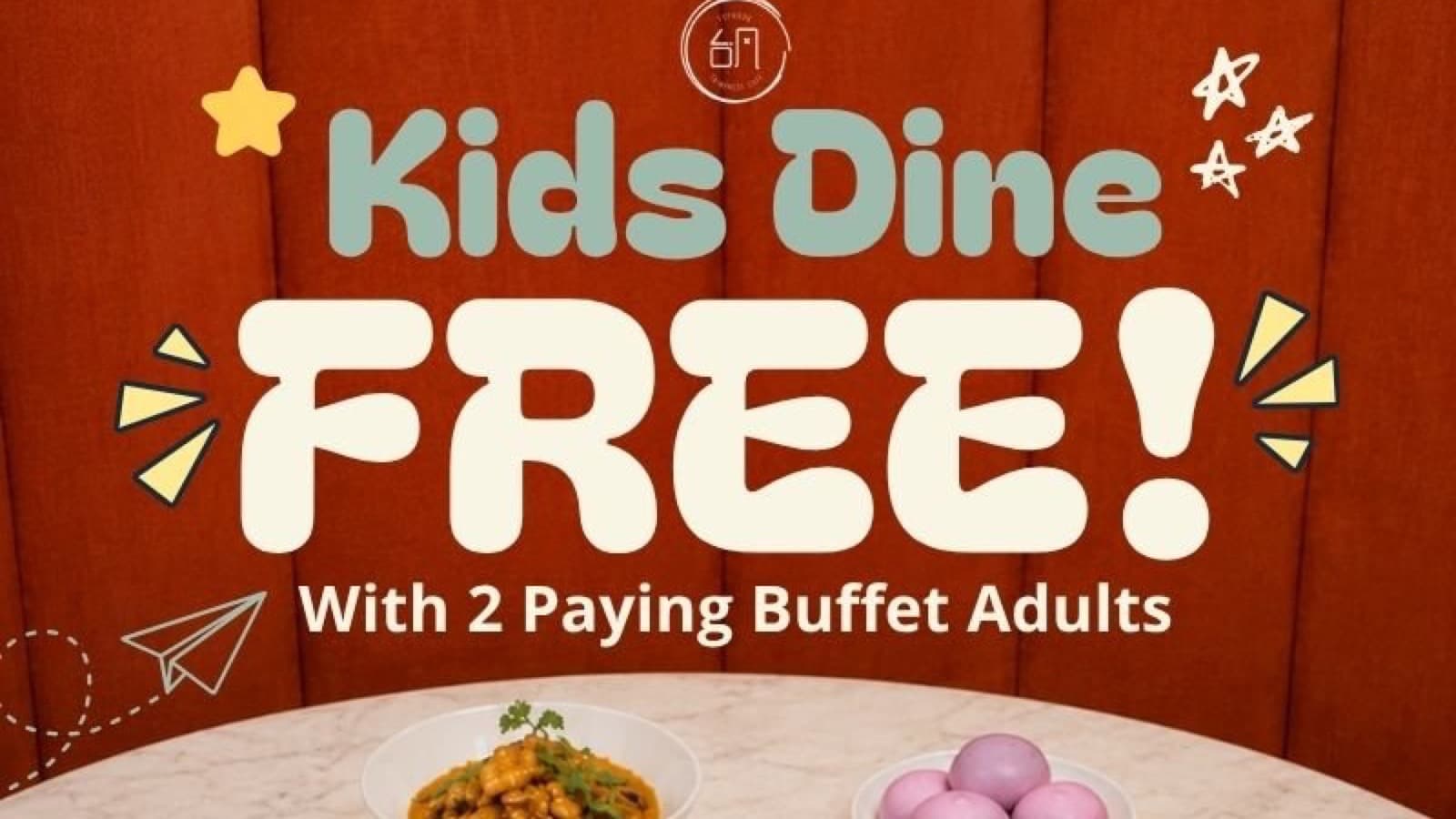 Typhoon Cafe Kids Dine Free, 1-30 Sep 2026: One Child Under 10 Eats Free With Every 2 Paying Buffet Adults, but Only Monday to Thursday and Only If You Book