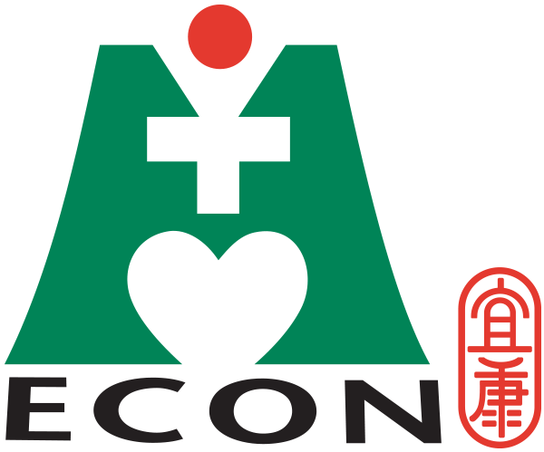 ECON Healthcare — 现有 9 家，裕廊东 732 床新院 2026 年启用 logo