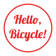 Hello, Bicycle!: city bikes and kids' bikes, with half of the adult range on sale logo
