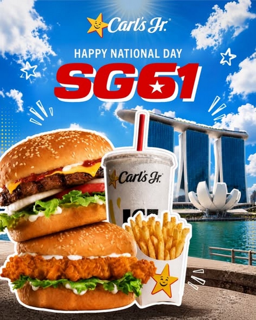 Carl's Jr — SG61 Combo at $8.90, but Only the First 10 Customers a Day (Till 9 August)