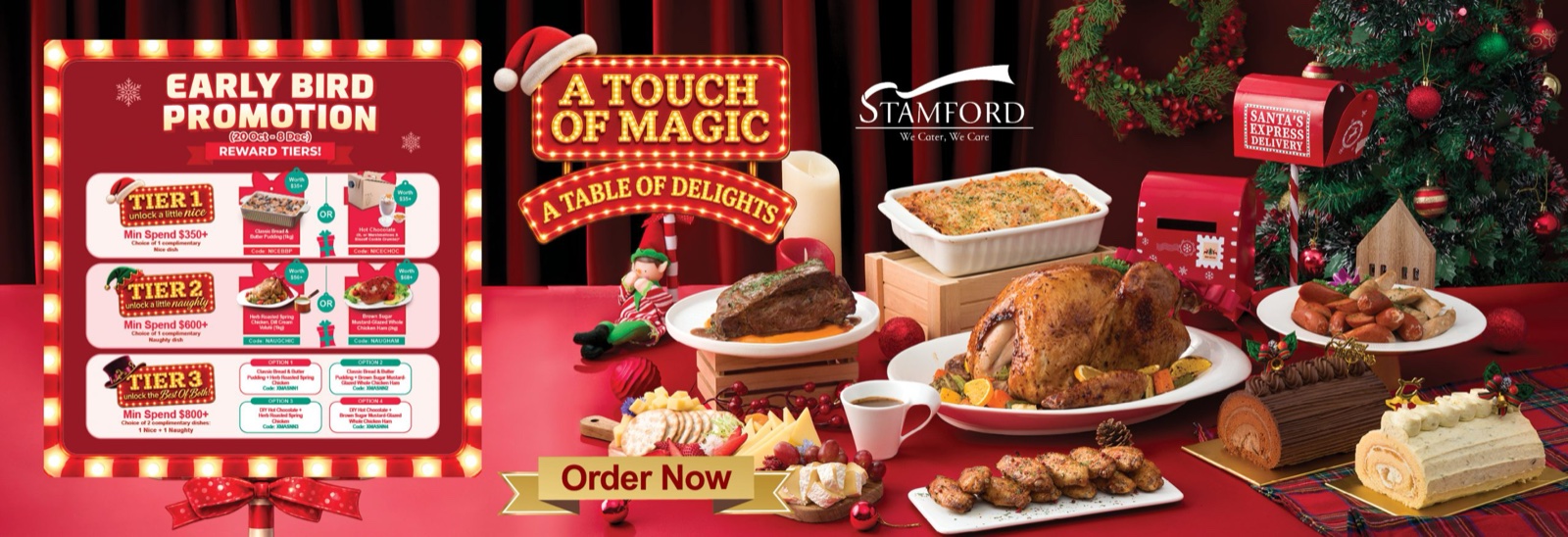 Stamford Catering: best freebies, halal buffets from $23 and up to two free dishes