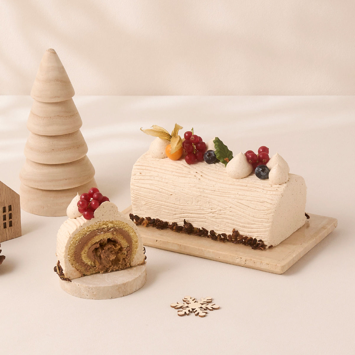 Cedele: 现在最划算, Spiced Apple Noël 木头蛋糕 $82 (10 月 31 日前 8 折)