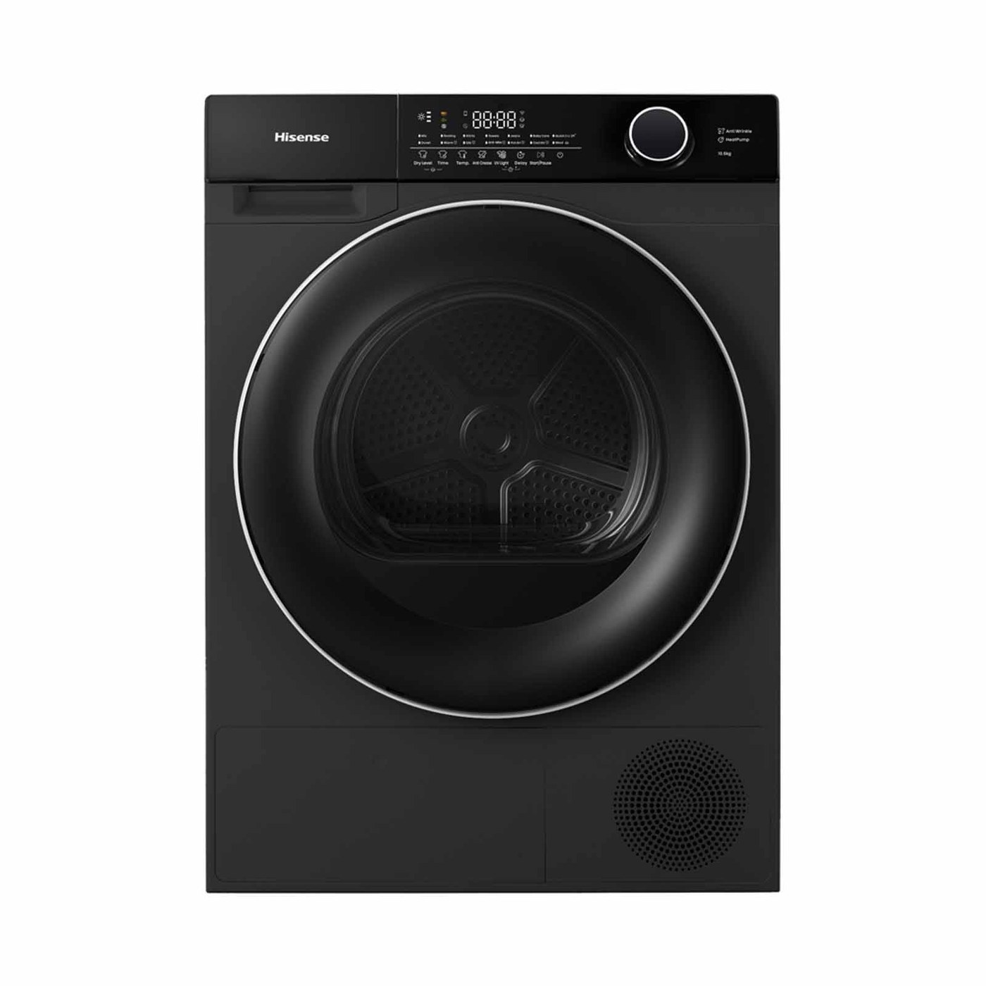 Hisense DH105M3 10.5kg: the biggest drum here, with a 25-year motor warranty, $1,399