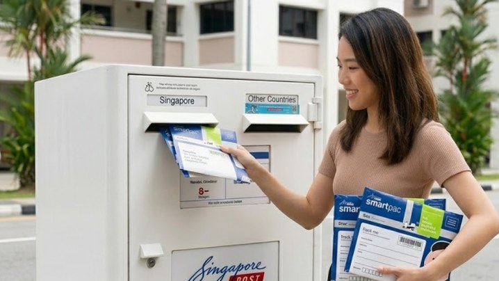SingPost: $2.00 for a tracked 2kg parcel and $6.20 for 30kg, and both figures already include GST