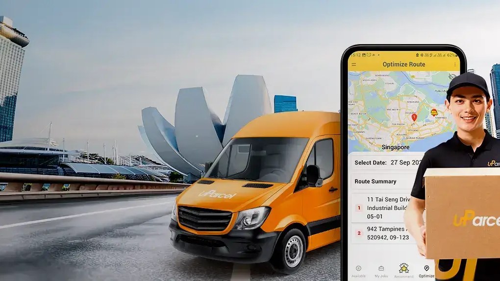 uParcel: the only service here that still prints a fixed price for every tier, from $9.50 next day