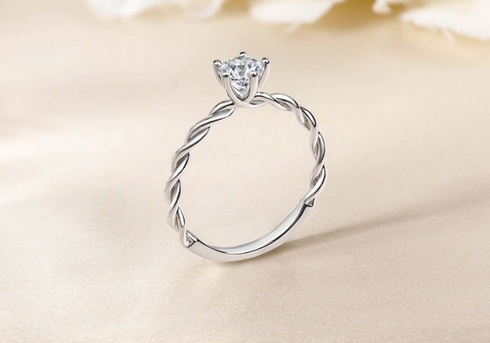 Rio Diamonds: the cheapest natural 1ct we priced, about S$4,300 with the setting