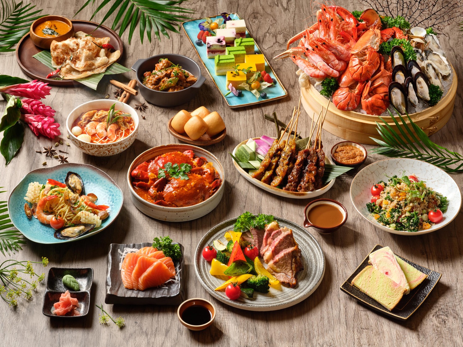 Atrium Restaurant(Holiday Inn Singapore Atrium)— 1 送 1 清真自助餐 $47++ 起,附近有祈祷室