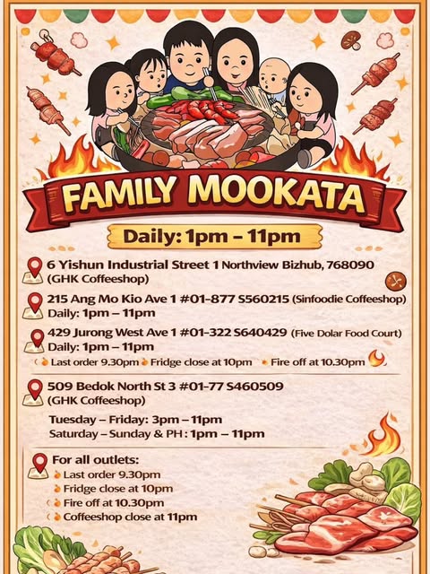 Family Mookata: 最便宜自助餐, 4 家咖啡店 $14.90 起