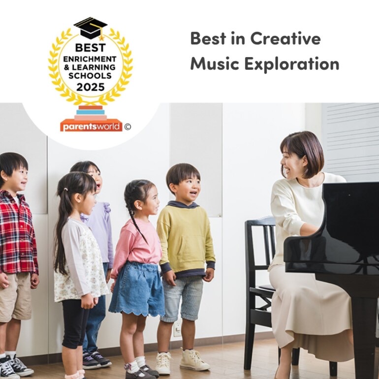 Yamaha Music School — 2 岁起的团体课程体系,每门课都有免费试课