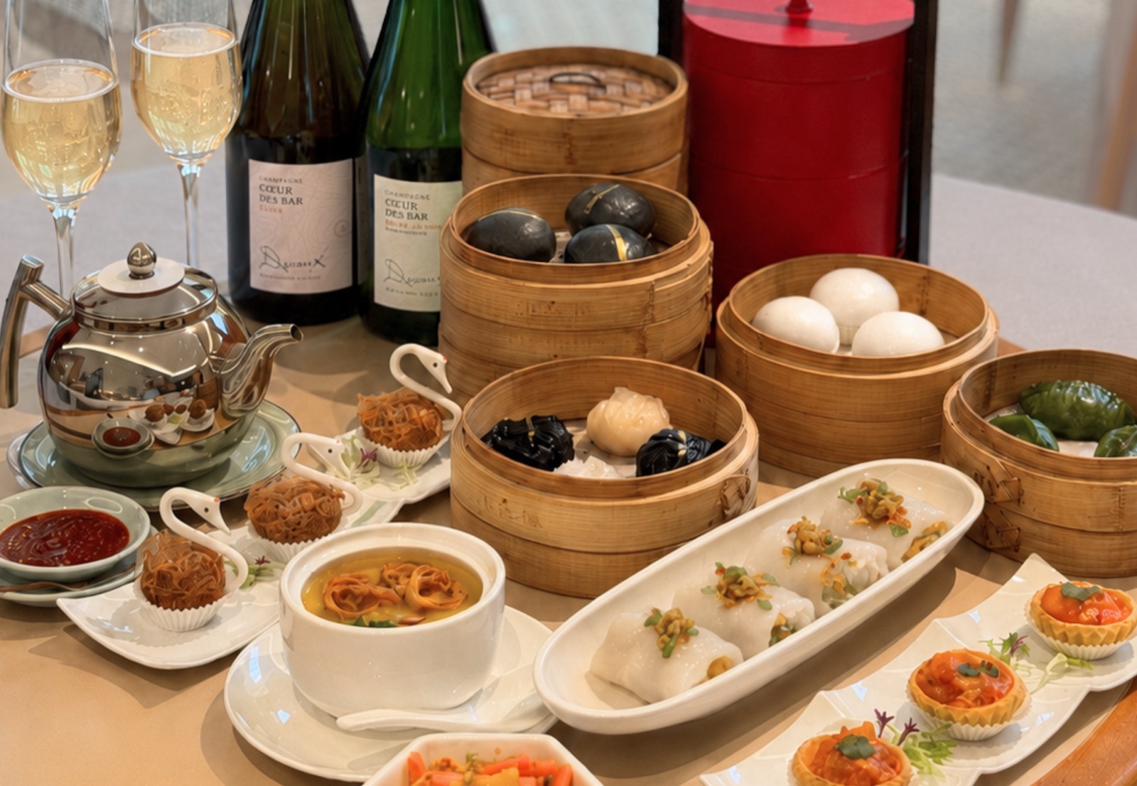 小红楼海鲜 Red House Seafood —— 点心与香槟自助餐,仅 8 月 8 至 10 日三天