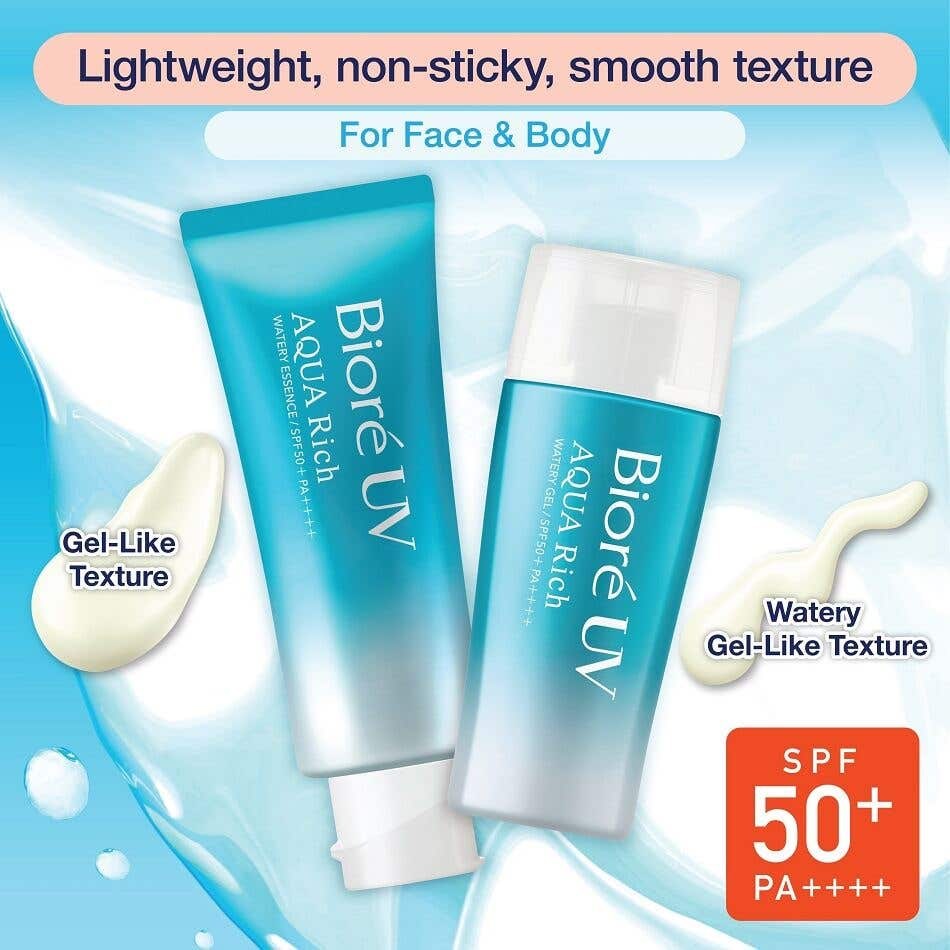 Biore UV Aqua Rich Watery Gel: the best budget daily sunscreen, S$15.22 at Watsons