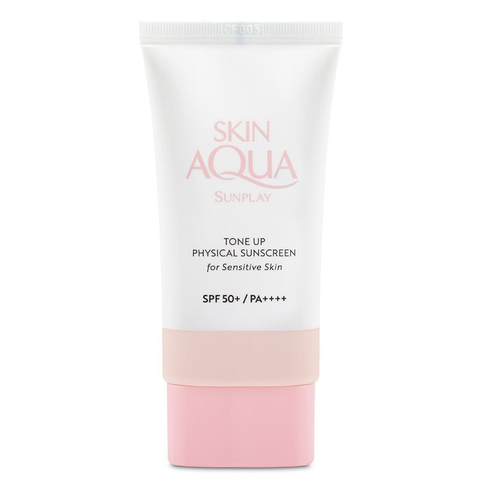 Skin Aqua Physical Tone Up: best mineral tone-up sunscreen, S$24.70 at Guardian